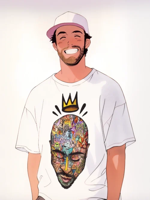 CROWNED TUPAC OVERSIZED T-SHIRT